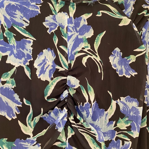 Jason Wu Collection Sleeveless Floral Print Midi Dress with Pleating Detail sz 6 - Picture 15 of 15